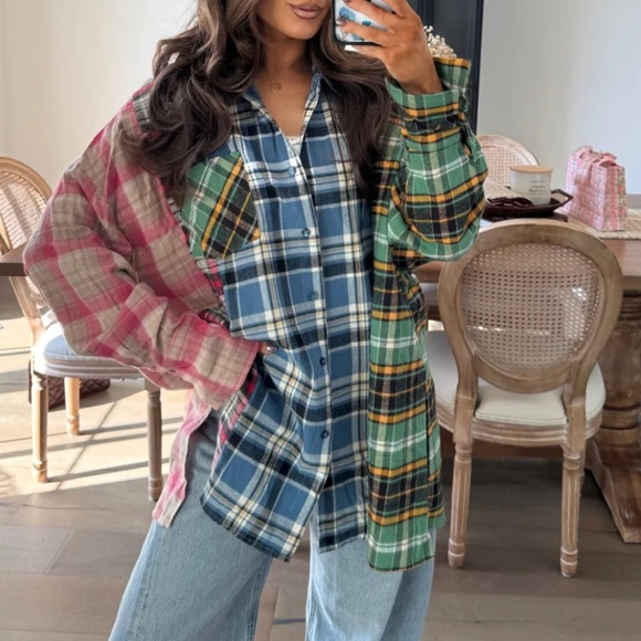 Tops - TRIBECA FLANNEL WITH POCKETS!! Exceptional quality!!! New! S